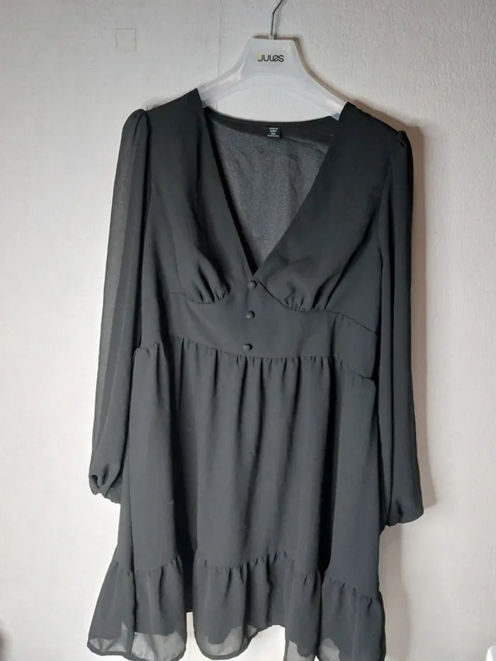 Robe manches longues noir " SHEIN"