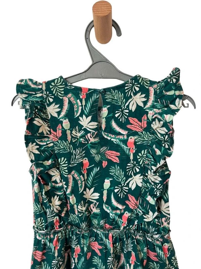 Robe d’été verte (oiseaux et végétaux) - Vertbaudet 6 ans (116cm) - photo numéro 5