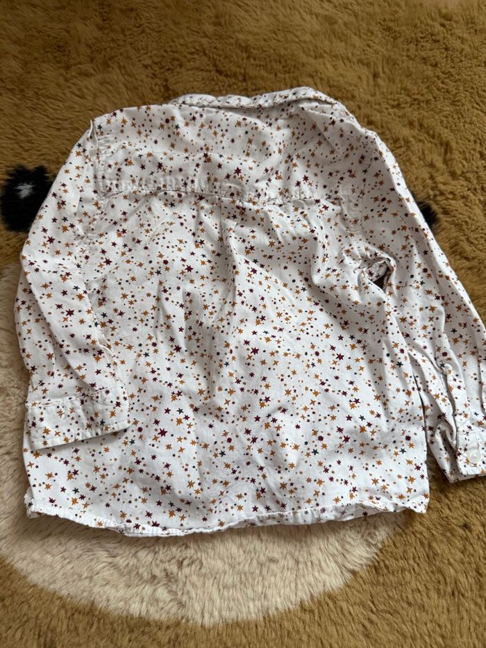 Chemise blanche étoiles Tape À L’œil t.18m - photo numéro 4