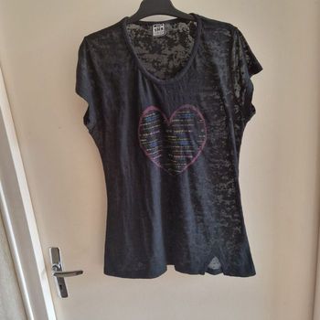 T42/44 tee-shirt coeur je t aime