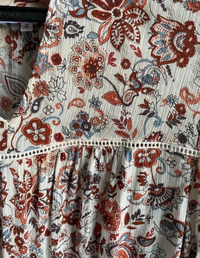 Chemisier blouse légère fleurie - photo numéro 4