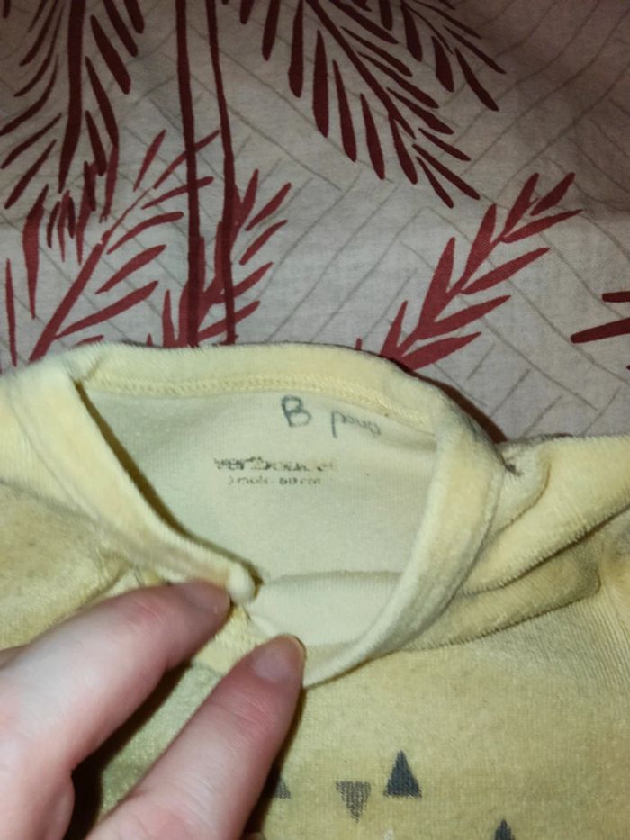 Pyjama jaune renard - photo numéro 3