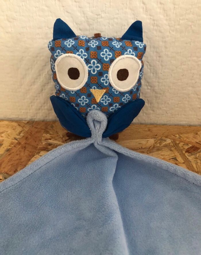 Doudou hibou pommette neuf - photo numéro 3