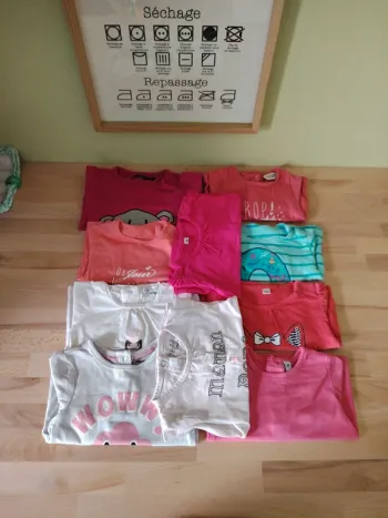Lot de 10 t shirt manche longue