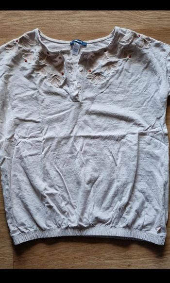 T shirt manches courte okaidi 12 ans avec broderies