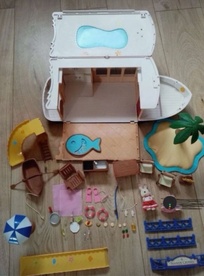Bateau de croisière sylvanian families