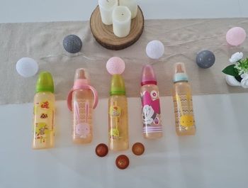 Lot biberons bébé 330 ml Tigex / Lapin / Minnie – Très bon état