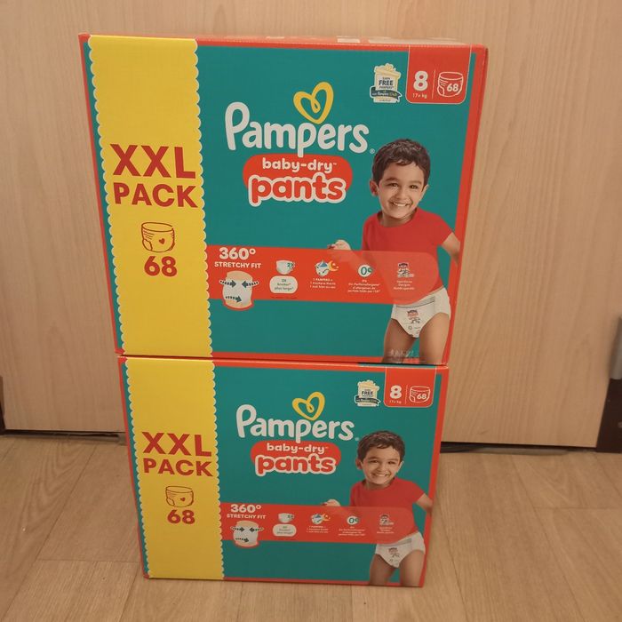 Pampers baby dry Pants taille 8(136 couches)