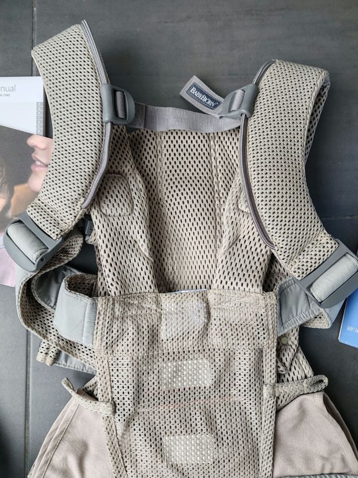 Porte bébé Babybjorn One Air Tissu Mesh Beige - photo numéro 8