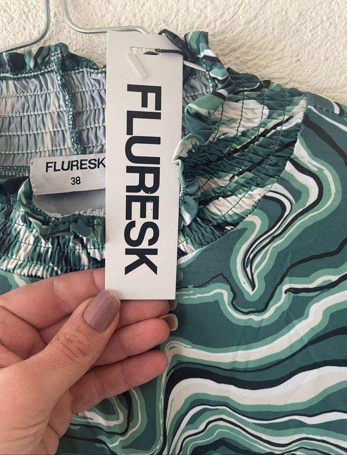 Blouse fluide manches longues imprimée - Fluresk - photo numéro 4