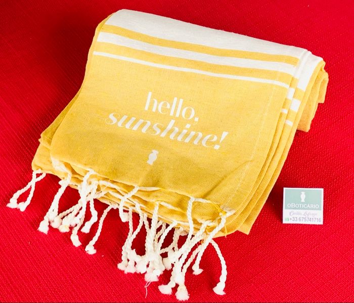Fouta, Toalha de Praia Amarela OBoticário