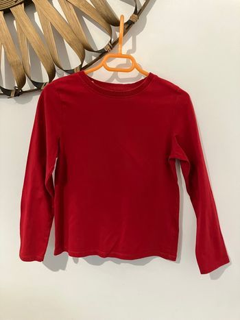 T-shirt rouge uni garçon 8 ans Kiabi 
