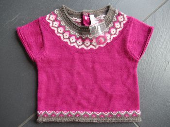 Pull fille Jacadi 6 mois neuf
