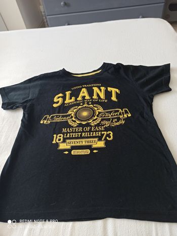 T shirt noir 10 ans influx