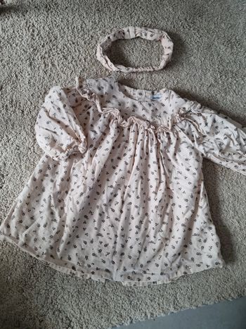 Robe velour verbaudet