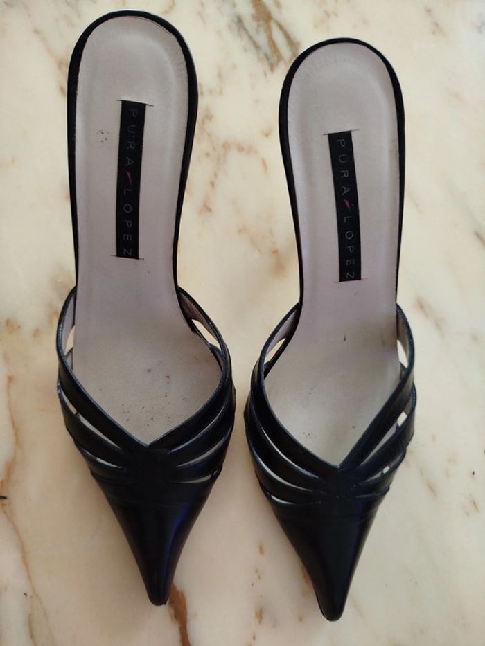 Mules cuir Pura Lopez