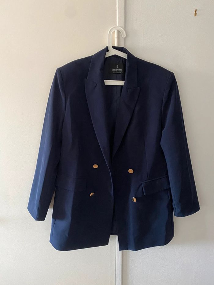 Blazer bleu Stradivarius