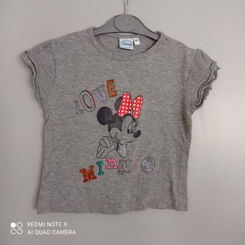 T-shirt gris Minnie 4ans