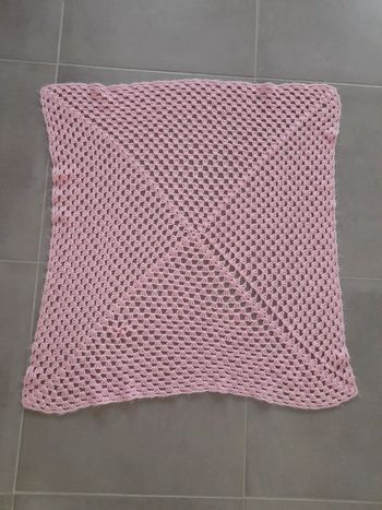 Couverture crochet fait main