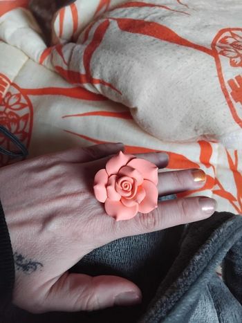 Bague réglable grosse fleur