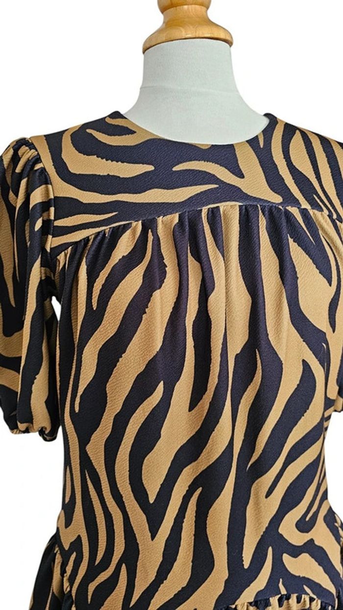 Robe mini ASOS Design – S – Noir & Camel – État : Excellent - photo numéro 2