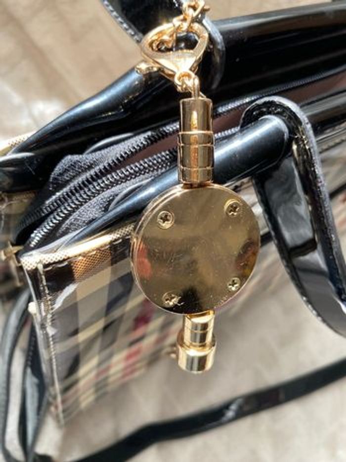 Sac à main femme motif tartan chic verni multipoches - photo numéro 5