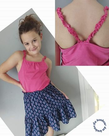 10 ans ensemble été tape a l oeil débardeur et jupe