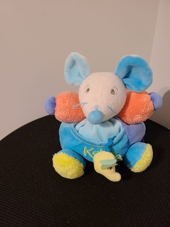 doudou souris grelot