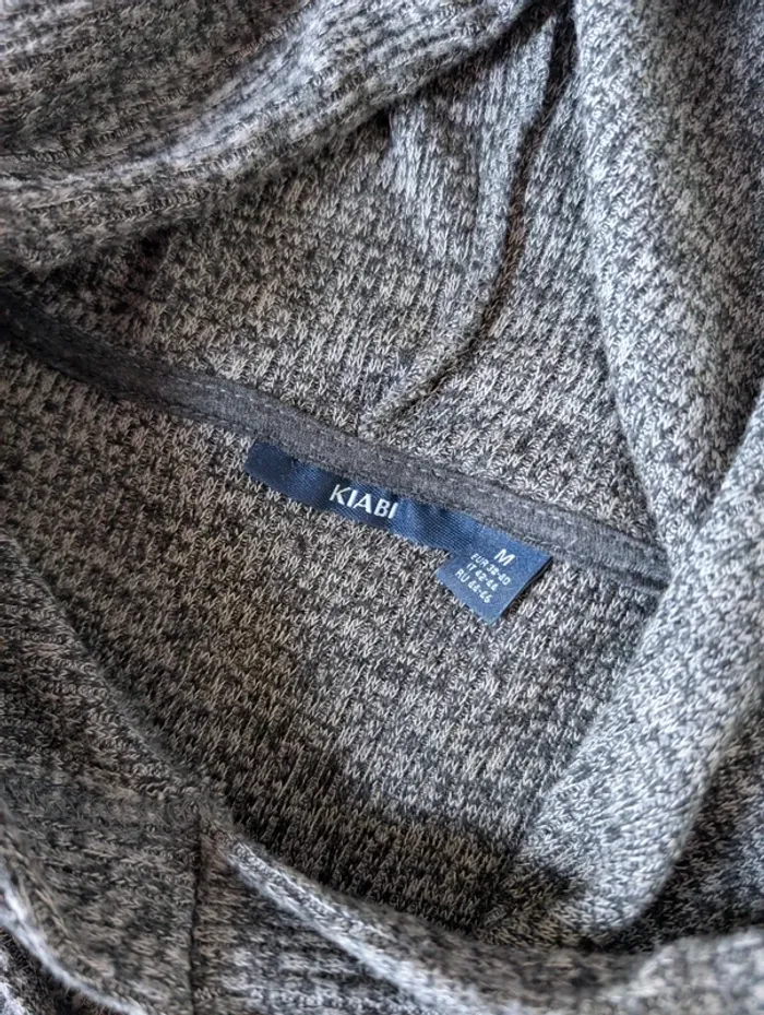 🩶 Sweat à capuche gris Kiabi - M - photo numéro 3