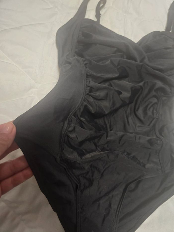 Maillot de bain 1 piece style pin-up retro vintage pin-up bonnet b/c Neuf taille L - photo numéro 3