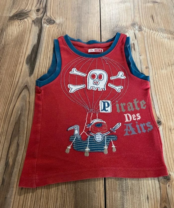 Lot 3 ans barboteuse débardeur t shirt - photo numéro 7