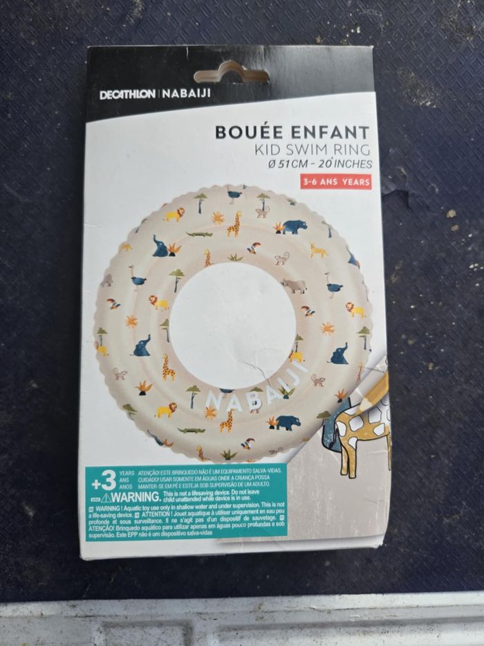 Bouée piscine gonflable 51 cm animaux de la savane