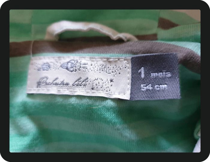 veste/coupe vent blanc/vert Orchestra 1 mois - photo numéro 5