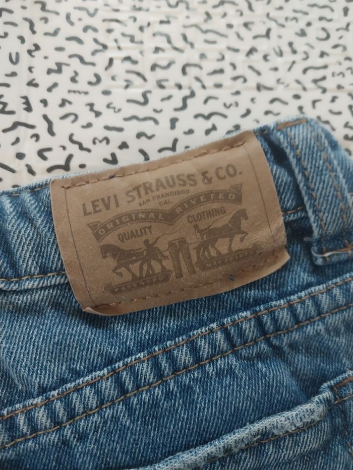 Short jean Levi’s fille 12 ans denim bleu clair girlfriend shorty - photo numéro 7