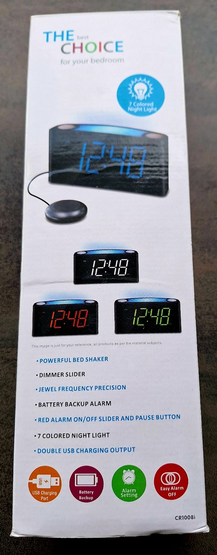 Réveil NEUF avec différentes lumières - photo numéro 2