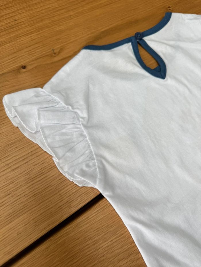 Robe MC marinière avec Minnie blanche/rayures bleues NEUVE - Taille 3 Ans - photo numéro 10