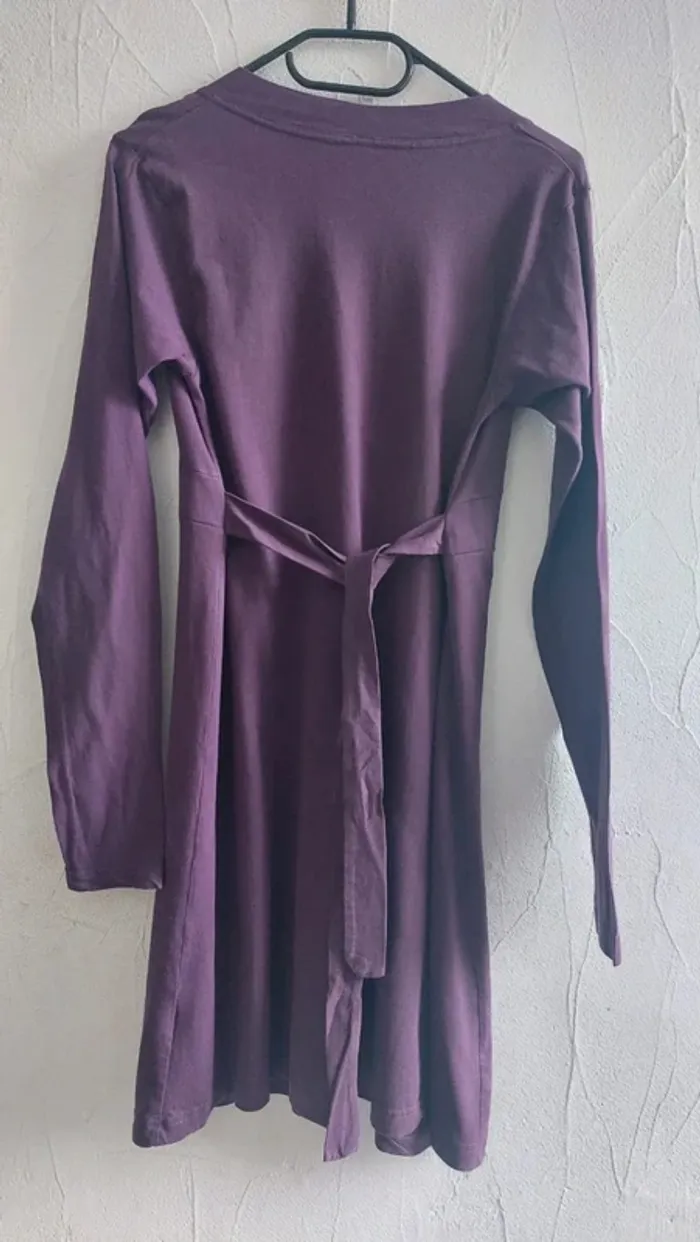 Robe violette à manches longues Taille M - photo numéro 5