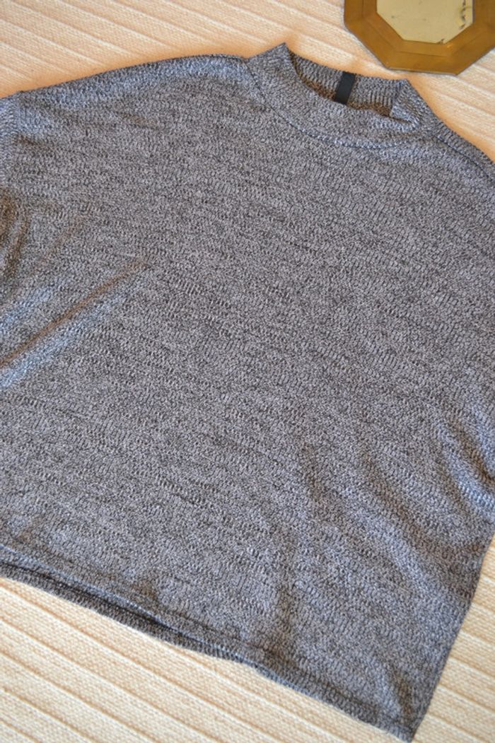 Joli haut manche longue gris H&M T38 - photo numéro 2