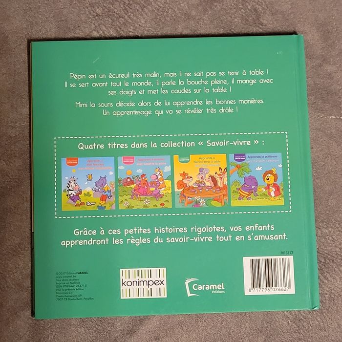 Apprends à bien te tenir à table avec Pépin l'écureuil - collection Savoir-Vivre - photo numéro 7