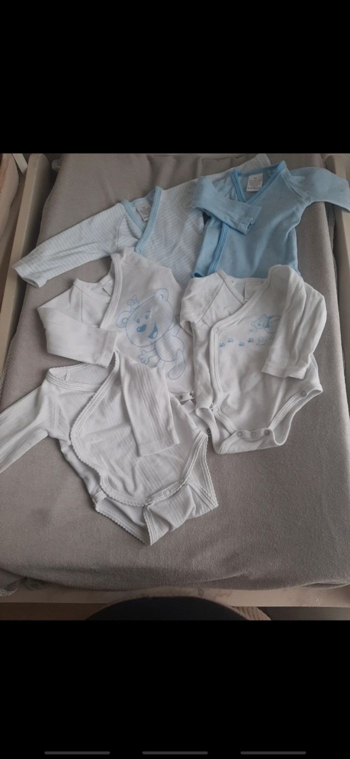 Lot de 5 body croisé longue manche