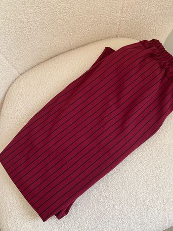 Pantalon Legging Rayé Bordeaux TU
