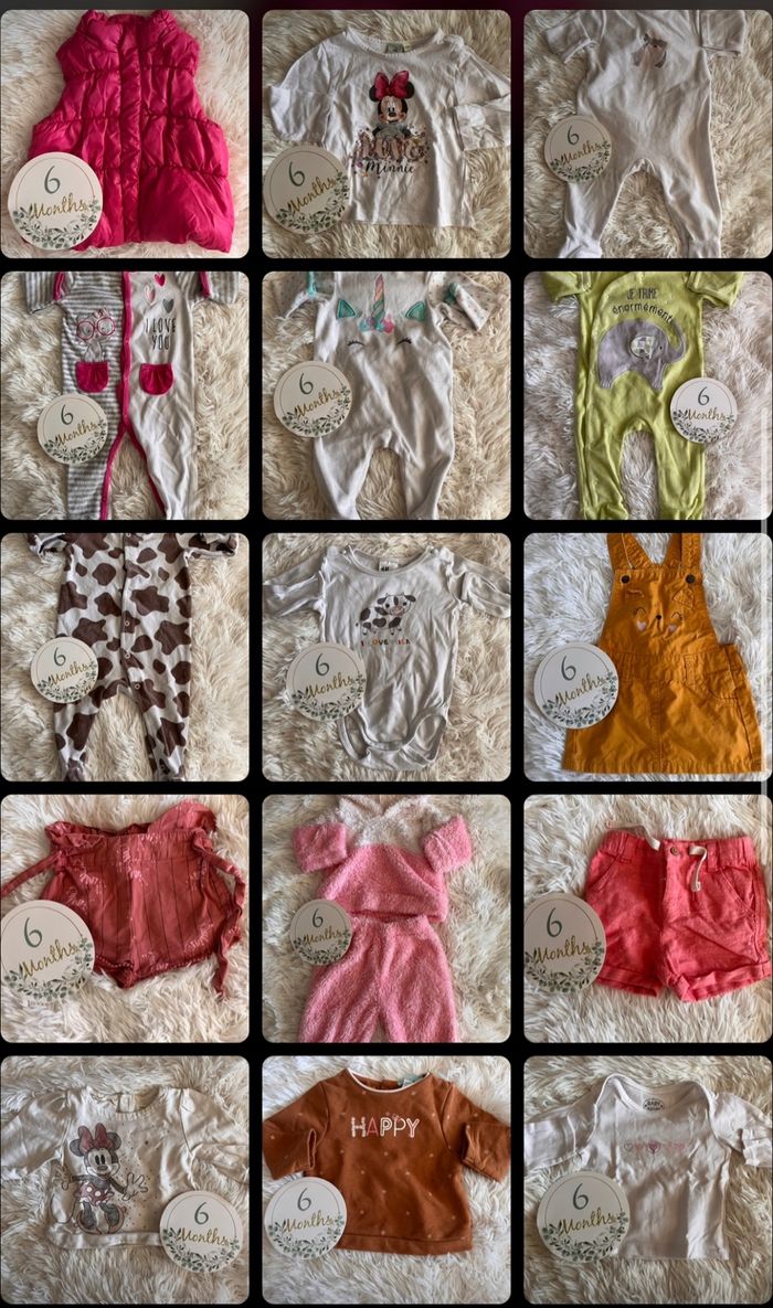 Lot vêtement bébé fille 6/9 mois - photo numéro 2