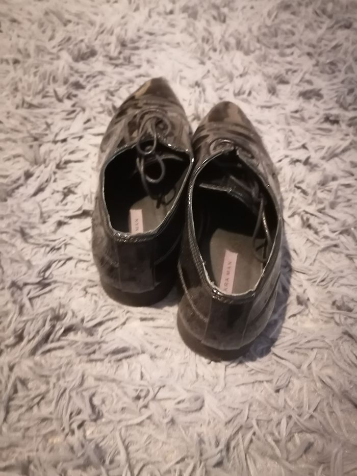 Chaussures habillés homme en vernis noir - Zara Man - photo numéro 6