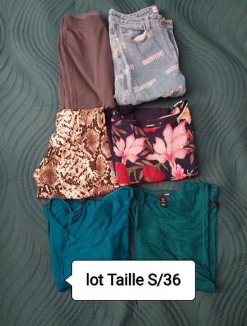 Lot vêtements T S/36