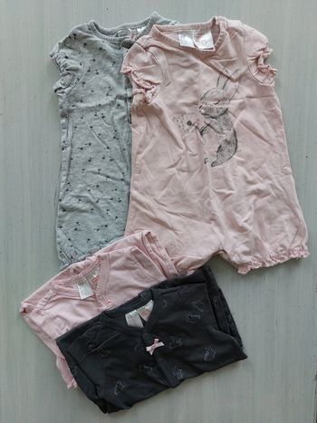 Lot 4 pyjamas été 6M