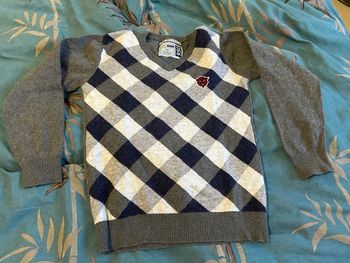 Pull Col en V à carreaux name it 9 ans / 10 ans