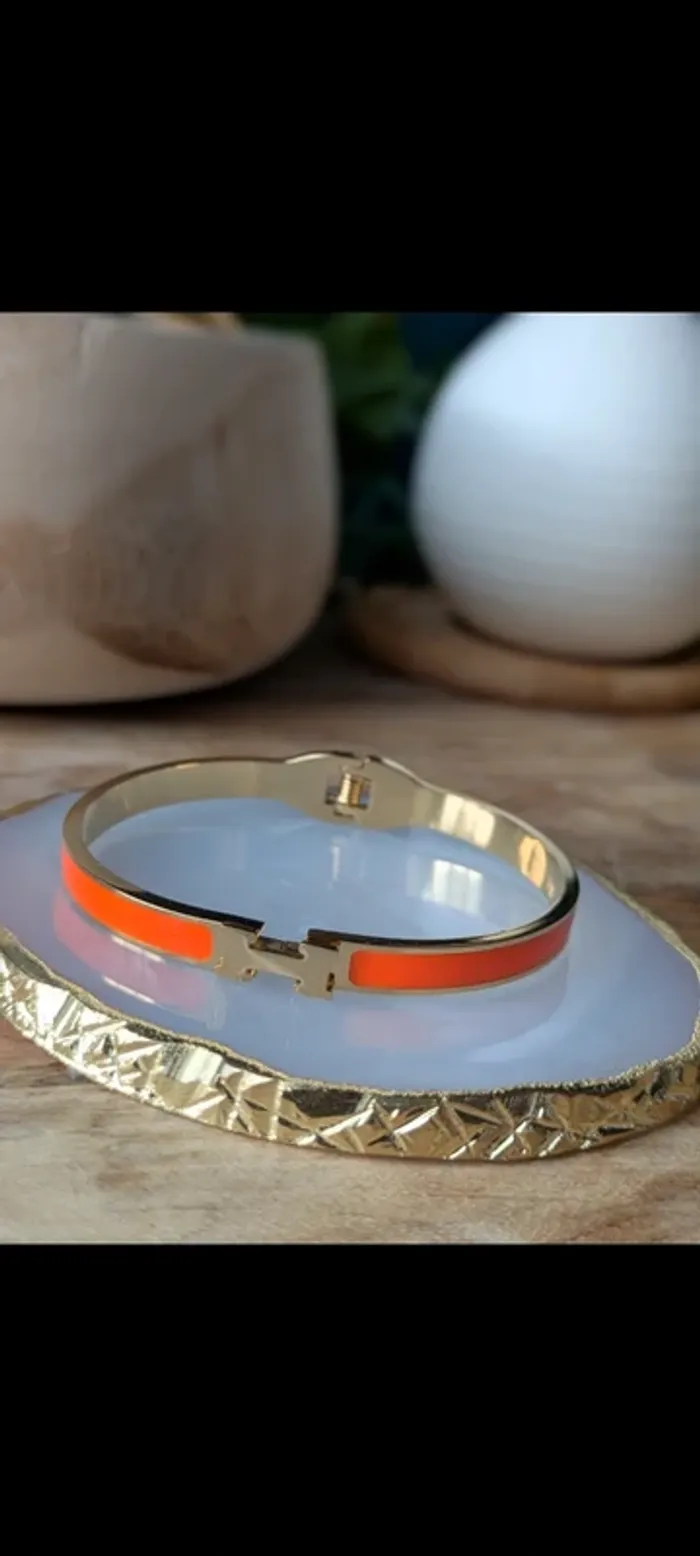 Bracelet tendance orange - photo numéro 3