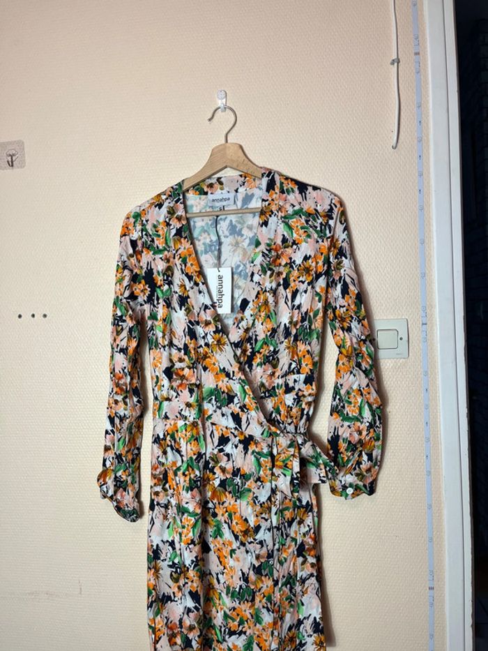 Robe portefeuille à fleurs - Taille XS - photo numéro 2