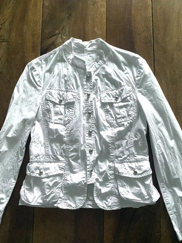 Veste blanche en coton Camaïeu - photo numéro 9