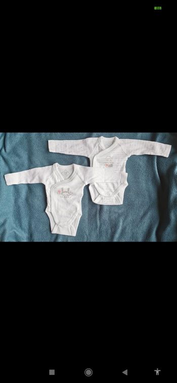 Lot de 2 bodies mixtes naissance